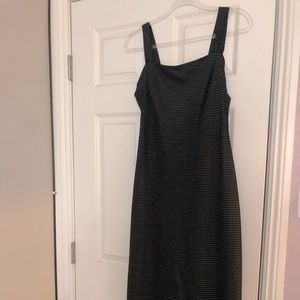 Mini polka dot black dress